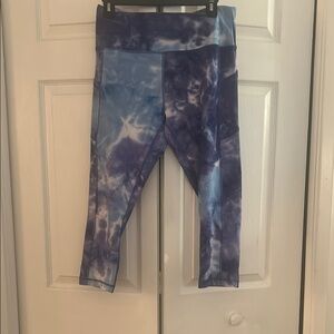 Blue Tie-Dye Leggings
